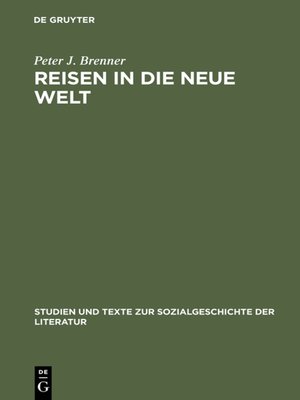 cover image of Reisen in die Neue Welt